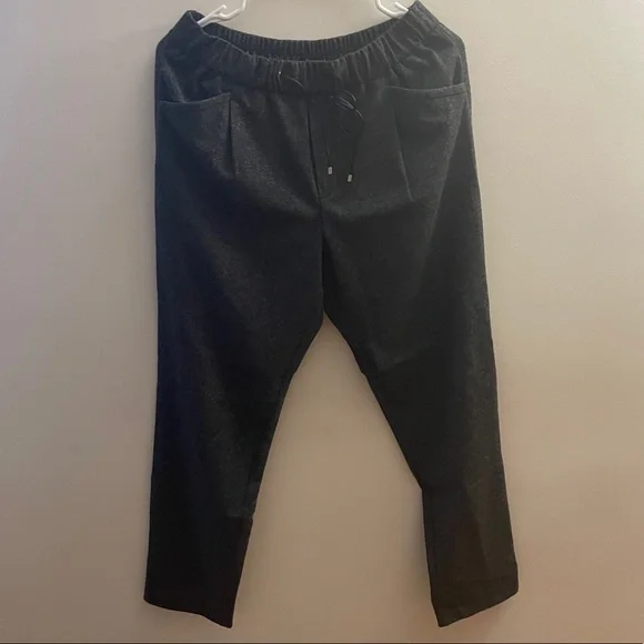 MASSIMO DUTTI Jogging fit heathered knit trousers - Picture 2 of 5